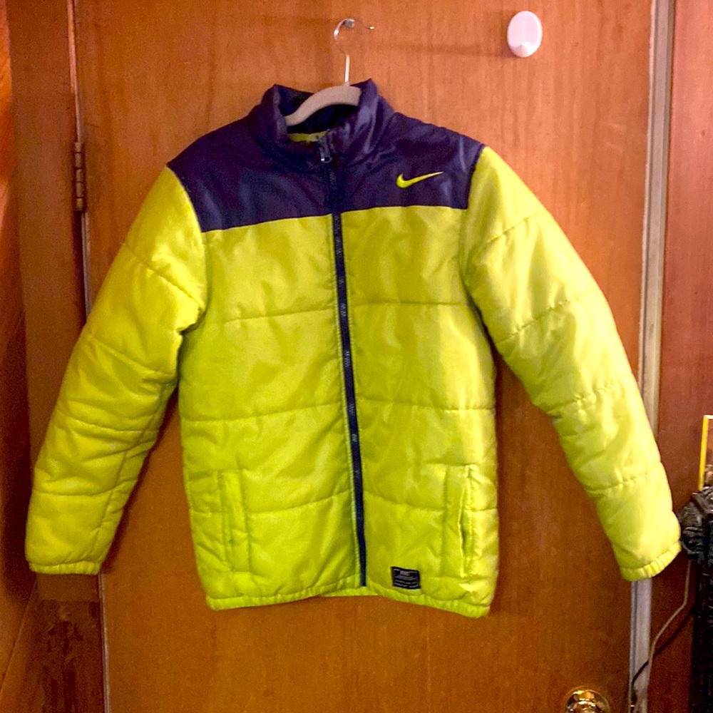 Green and navy blue 1/4 top